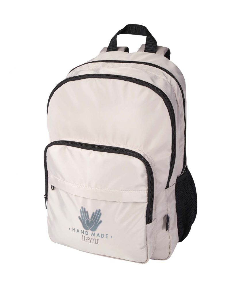 Sac à dos ordinateur recyclé GRS personnalisé 15 pouces 20 L Trend Plus Sacs à dos publicitaire