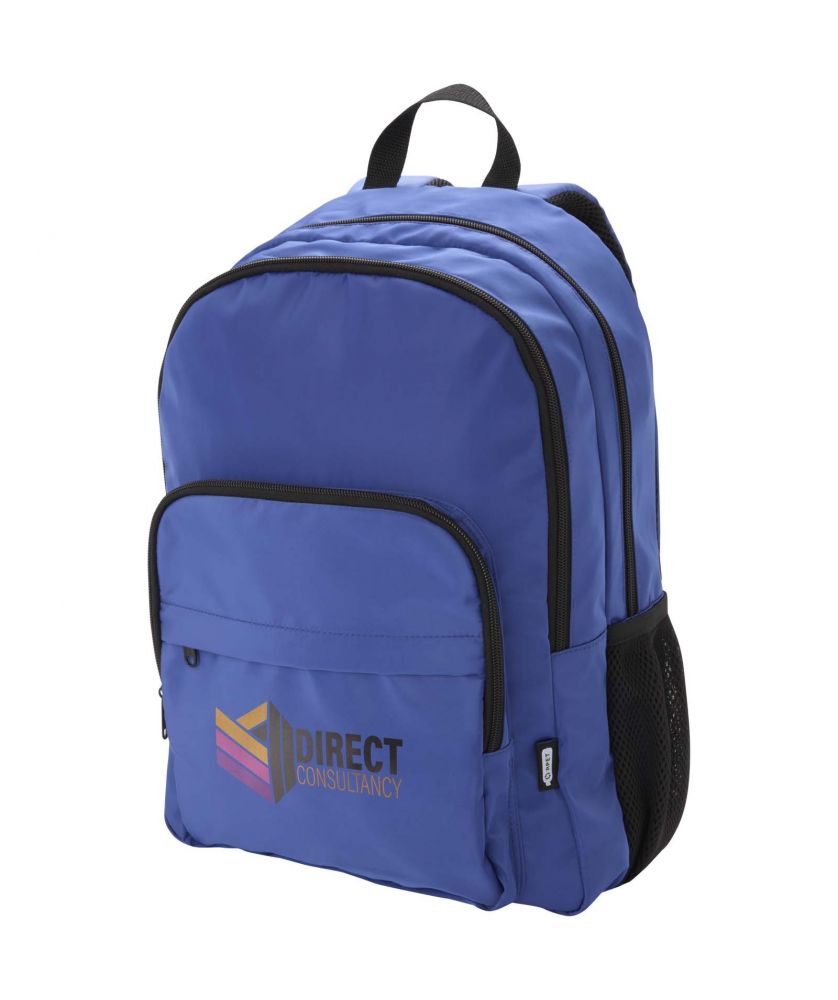 Sac à dos ordinateur recyclé GRS personnalisé 15 pouces 20 L Trend Plus Sacs à dos publicitaire