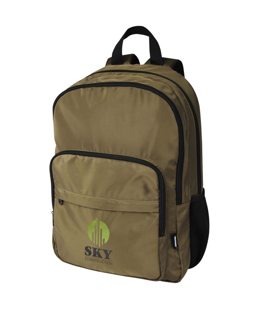 Sac à dos ordinateur recyclé GRS personnalisé 15 pouces 20 L Trend Plus Sacs à dos publicitaire