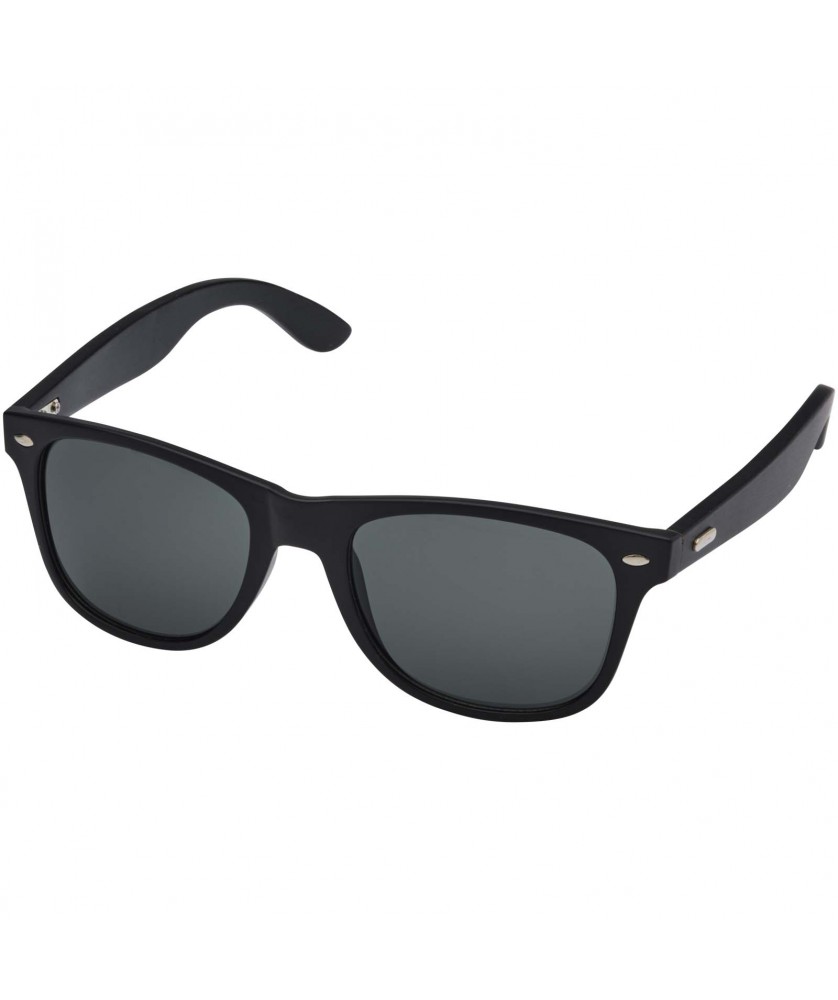 Lunettes de Soleil - Lunettes de soleil Arlo en bambou avec revêtement noir | PRINTECOM