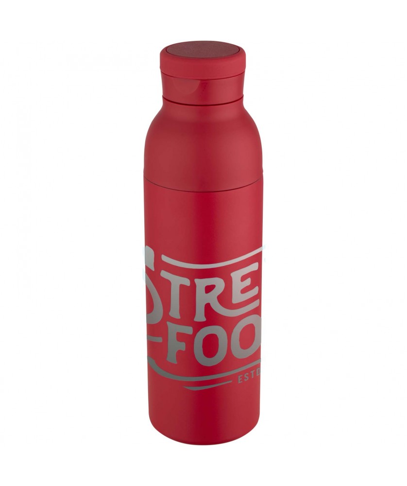 Bouteilles isothermes - Bouteille avec isolation sous vide Illuminate double paroi de 650 ml en acier inoxydable recyclé certifié RCS | PRINTECOM