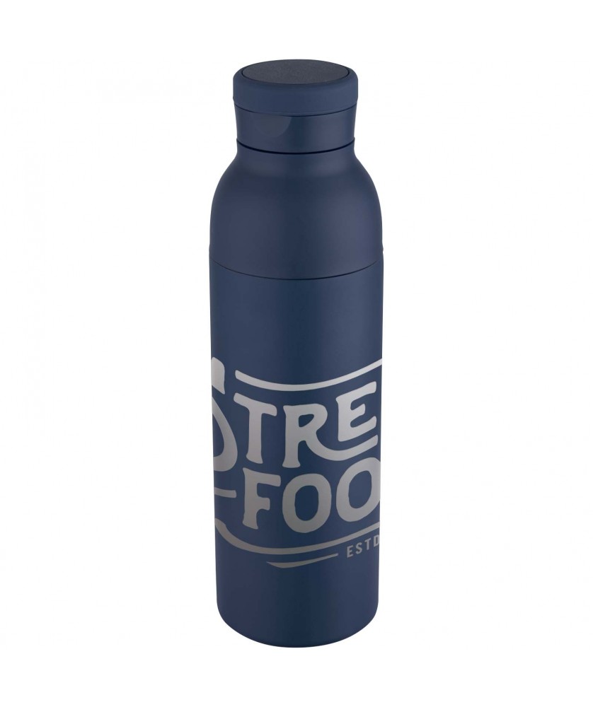 Bouteilles isothermes - Bouteille avec isolation sous vide Illuminate double paroi de 650 ml en acier inoxydable recyclé certifié RCS | PRINTECOM