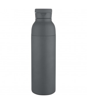 Bouteilles isothermes - Bouteille avec isolation sous vide Illuminate double paroi de 650 ml en acier inoxydable recyclé certifié RCS | PRINTECOM