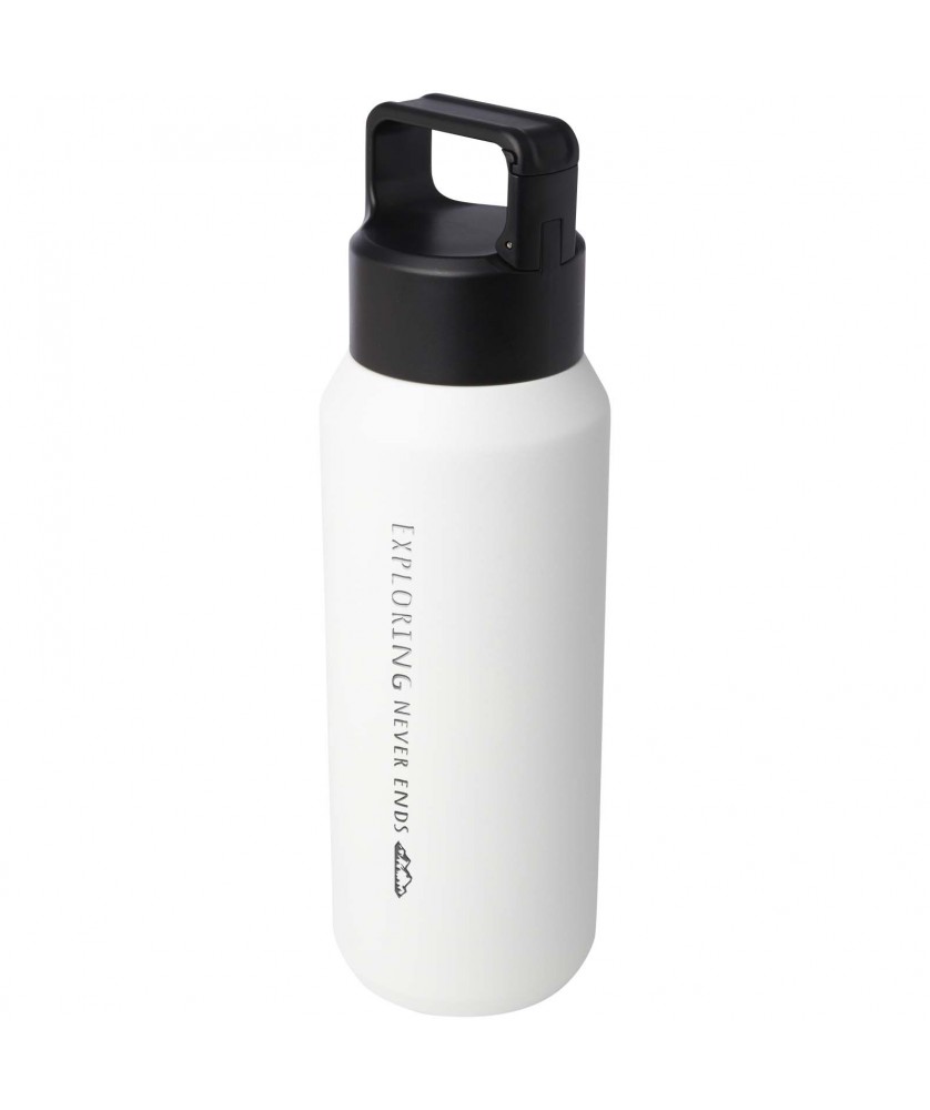 Bouteilles isothermes - Bouteille avec isolation sous vide Astra de 600 ml en cuivre et acier inoxydable recyclé certifié RCS (compatible avec les boiss | PRINTECOM