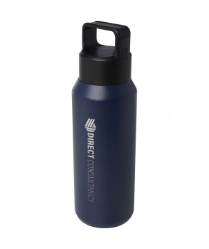 Bouteilles isothermes - Bouteille avec isolation sous vide Astra de 600 ml en cuivre et acier inoxydable recyclé certifié RCS (compatible avec les boiss | PRINTECOM