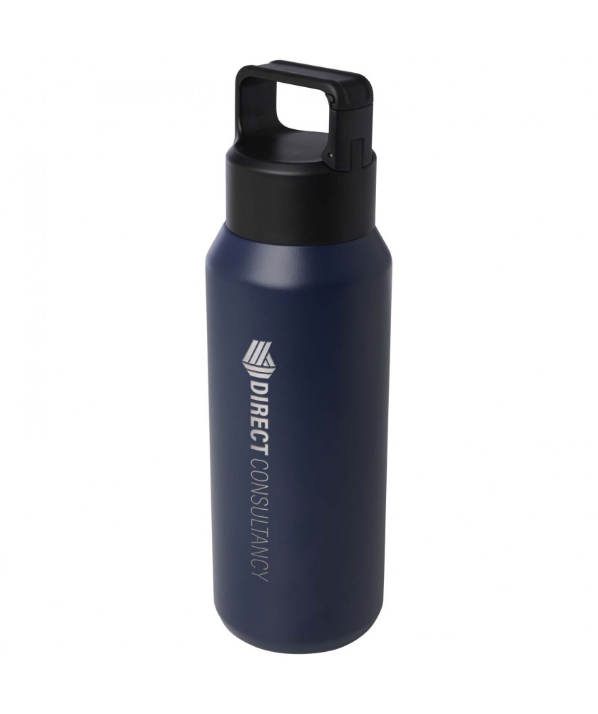 Bouteilles isothermes - Bouteille avec isolation sous vide Astra de 600 ml en cuivre et acier inoxydable recyclé certifié RCS (compatible avec les boiss | PRINTECOM