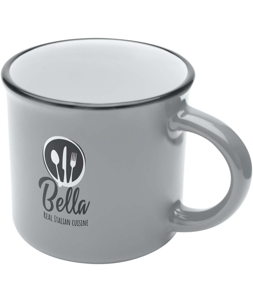 Mug céramique personnalisé brillant 240 ml Bari Gobelets et mugs publicitaire