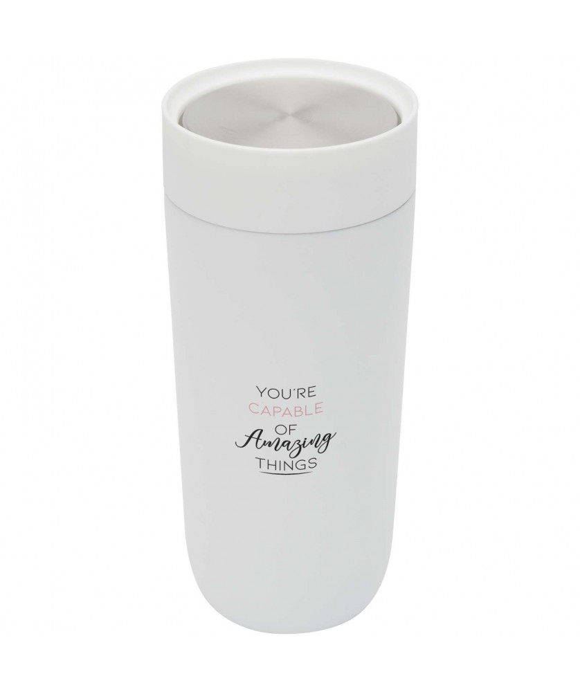 Gobelets et mugs - Gobelet Camden de 350 ml en acier inoxydable certifié RCS | PRINTECOM