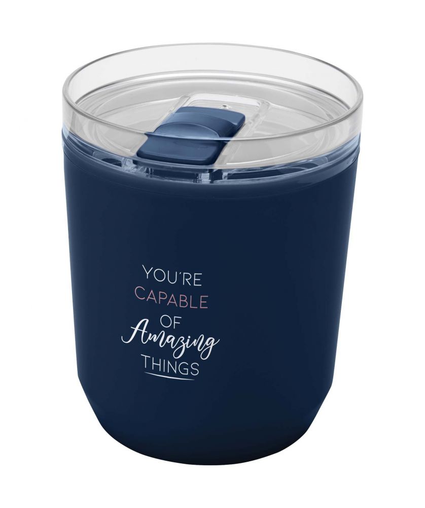 Gobelet personnalisé recyclé double paroi 180 ml Hudson Gobelets et mugs publicitaire