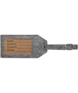 Étiquette à bagages recyclée personnalisée Tie Accessoires de Voyage publicitaire