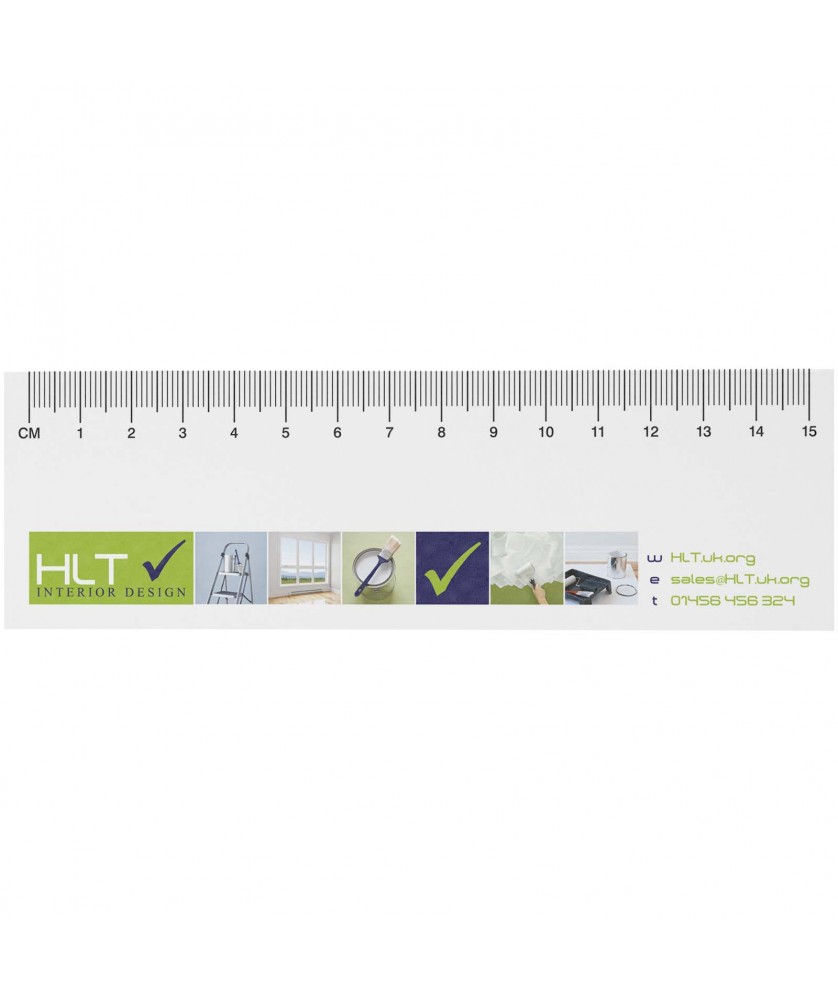 Blocs-Notes repositionnables - Notes autocollantes recyclées Sticky-Mate® avec règle imprimée 15 cms | PRINTECOM