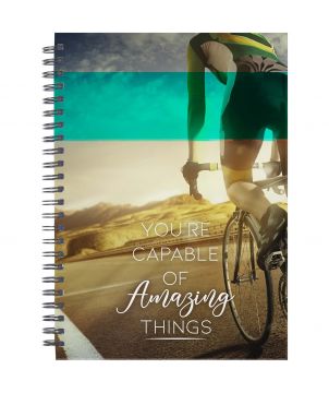 Agenda non daté A5 à couverture rigide Desk-Mate® personnalisé Carnets publicitaire