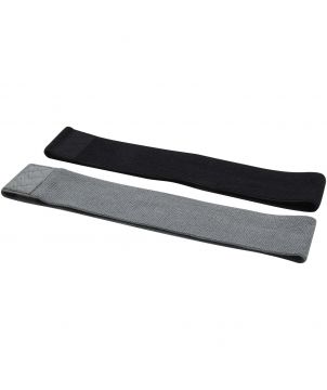 Jeu de 2 bandes de résistance personnalisé Grip Fitness et musculation publicitaire