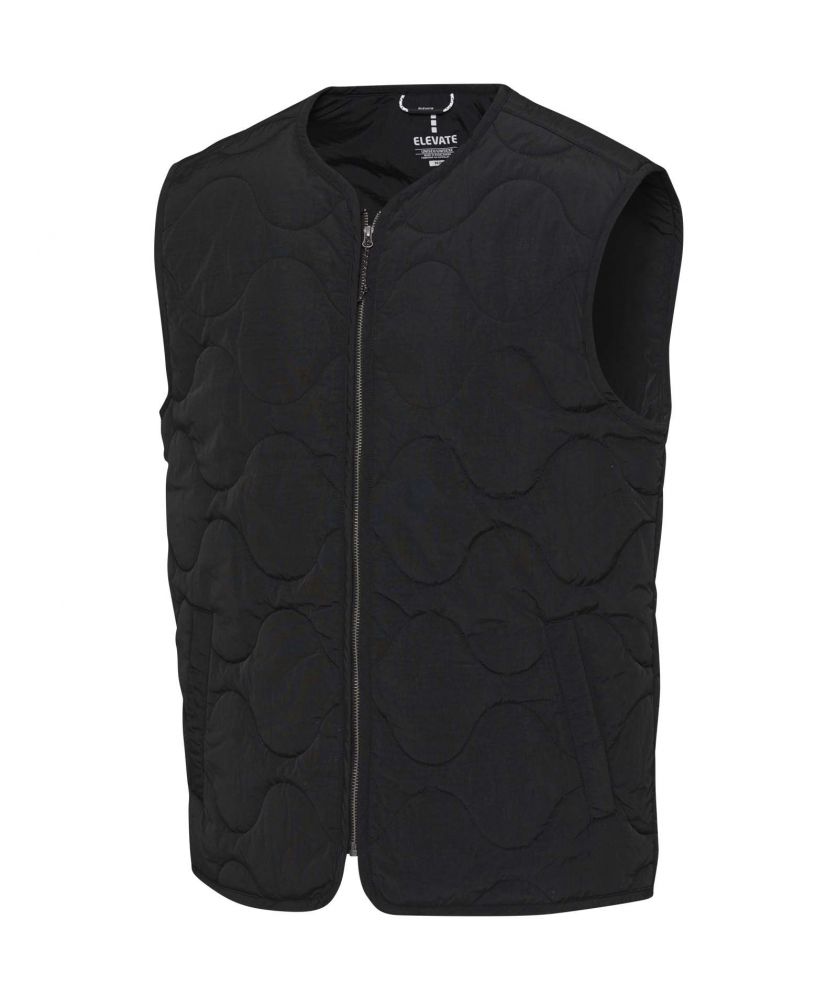 Gilet matelassé unisexe personnalisé recyclé GRS Quartz Textiles mode publicitaire