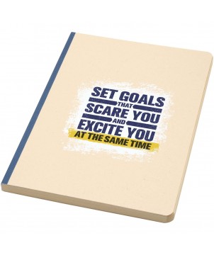 Carnets - Carnet A5 Liliana à couverture souple en canne à sucre et RPET | PRINTECOM