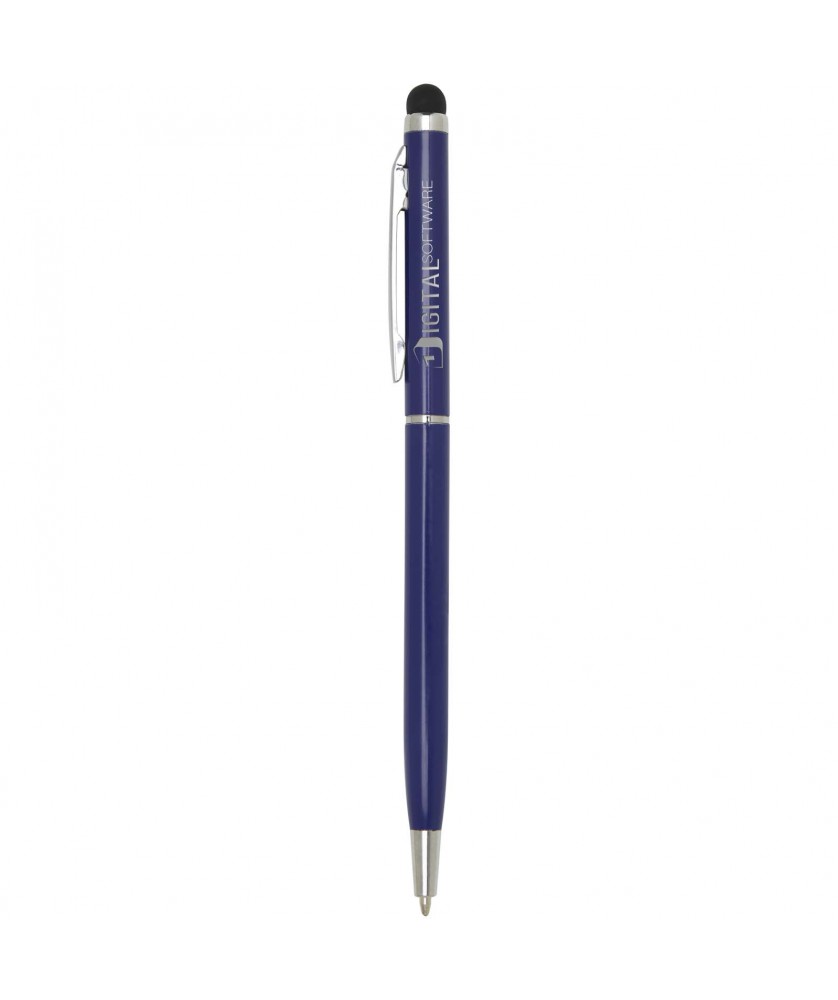 Stylos - Stylo bille en aluminium Ore avec stylet (encre bleue) | PRINTECOM