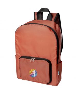 Sac à dos pliable recyclé RPET personnalisé 15 L EcoFold Sacs à dos publicitaire