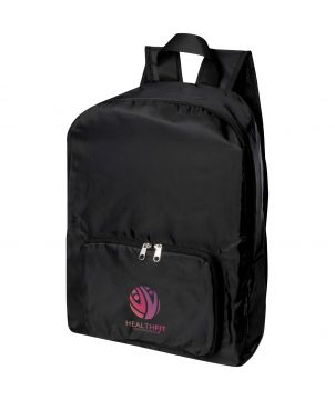 Sac à dos pliable recyclé RPET personnalisé 15 L EcoFold Sacs à dos publicitaire