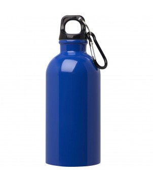 Bouteilles et gourdes - Bouteille d'eau Oregon de 400 ml simple paroi en acier recyclé certifié RCS avec mousqueton | PRINTECOM