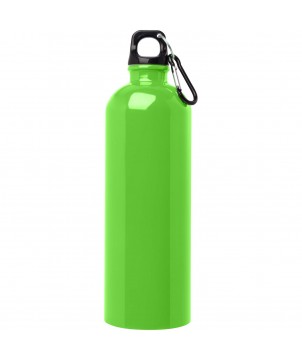 Bouteilles et gourdes - Bouteille d'eau Oregon de 750 ml simple paroi en acier recyclé certifié RCS avec mousqueton | PRINTECOM