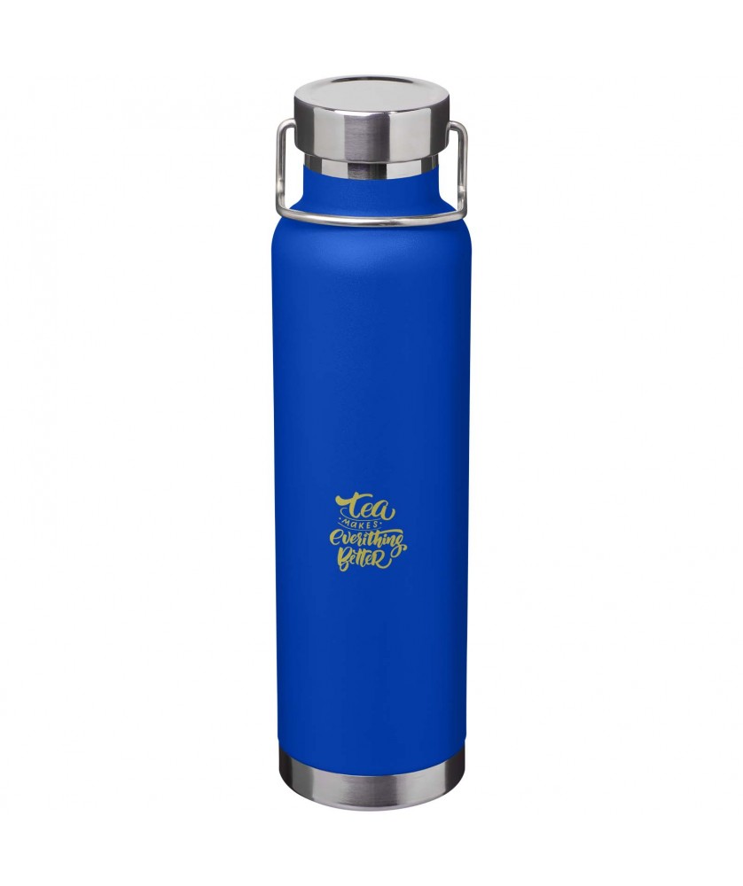 Bouteilles isothermes - Bouteille avec isolation sous vide Astra de 650 ml en cuivre et acier inoxydable recyclé certifié RCS | PRINTECOM