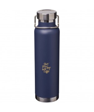 Bouteilles isothermes - Bouteille avec isolation sous vide Astra de 650 ml en cuivre et acier inoxydable recyclé certifié RCS | PRINTECOM