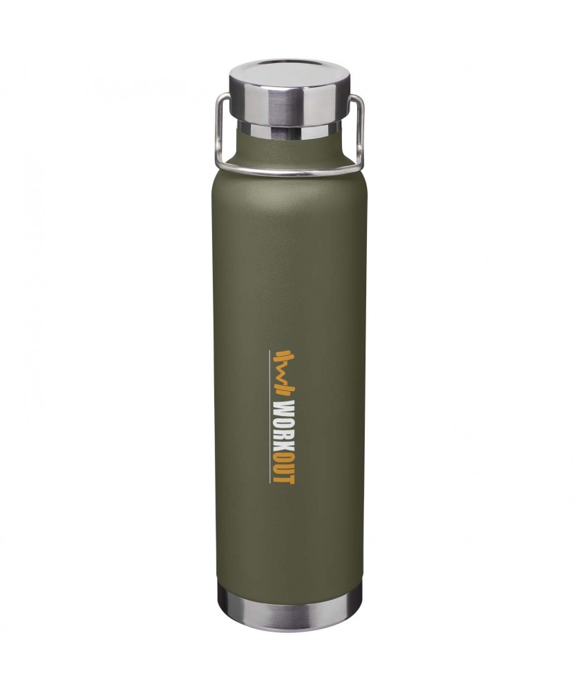 Bouteilles isothermes - Bouteille avec isolation sous vide Astra de 650 ml en cuivre et acier inoxydable recyclé certifié RCS | PRINTECOM