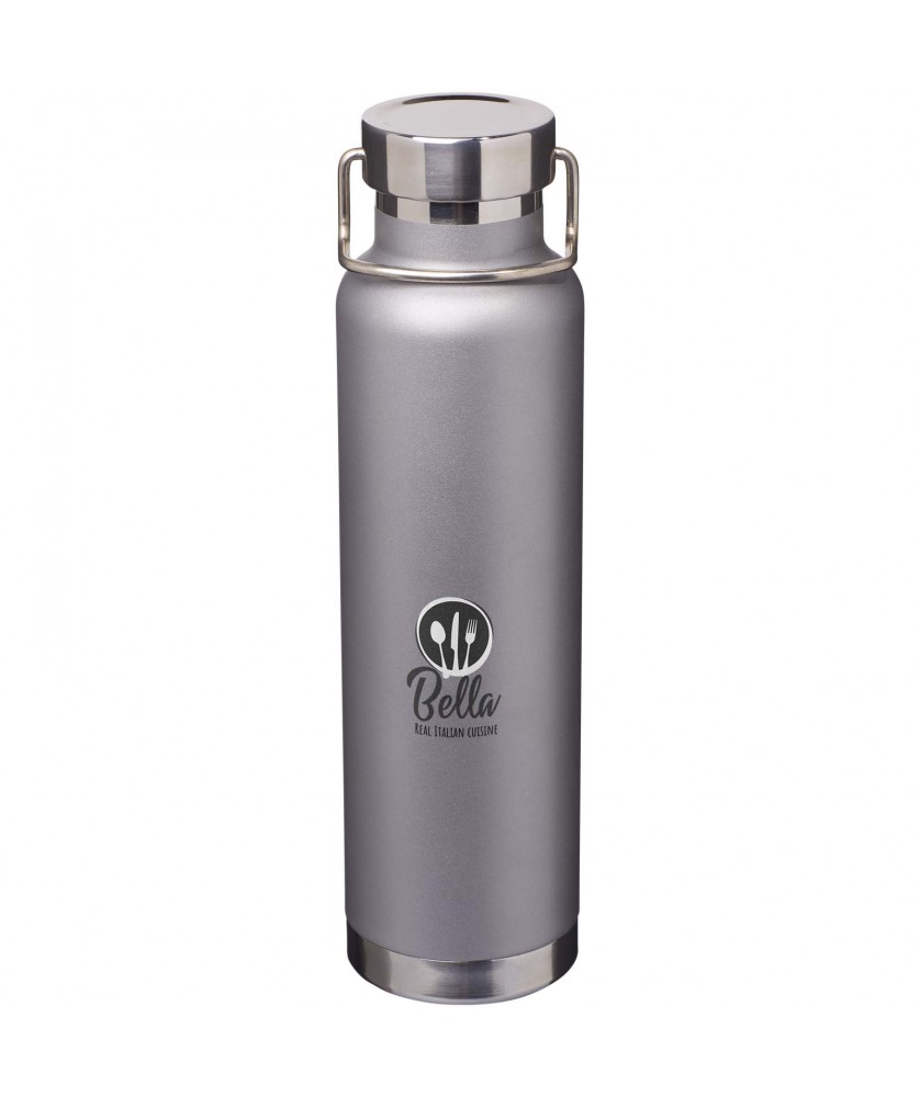 Bouteilles isothermes - Bouteille avec isolation sous vide Astra de 650 ml en cuivre et acier inoxydable recyclé certifié RCS | PRINTECOM