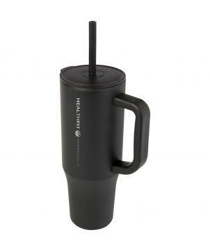 Gobelet isotherme personnalisé inox recyclé 900 ml Brady paille Mugs isothermes publicitaire