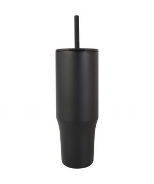 Gobelet isotherme personnalisé inox recyclé 900 ml Brady paille Mugs isothermes publicitaire
