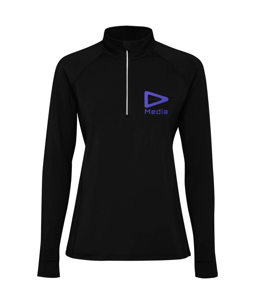 Sweat femme personnalisé technique demi-zip Estambul Textiles mode publicitaire