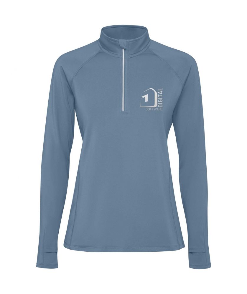Sweat femme personnalisé technique demi-zip Estambul