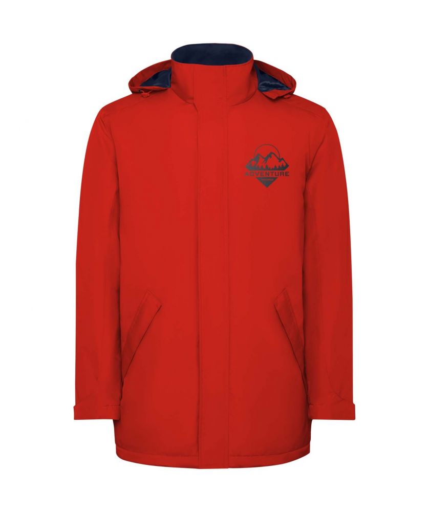 Parka matelassée homme personnalisée imperméable America Textiles mode publicitaire