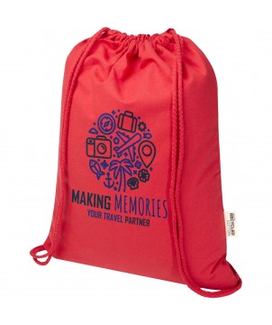 Sacs à dos - Sac de 5 L avec cordon Oregon Blend en coton recyclé 140 g/m² certifié GRS | PRINTECOM