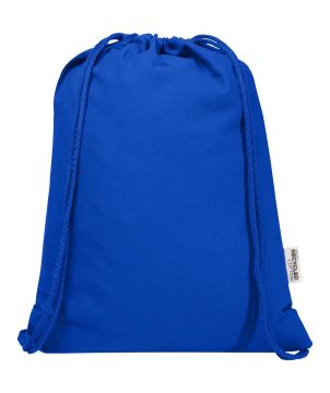 Sac à cordon coton recyclé GRS personnalisé 140 g Oregon Blend Sacs à dos publicitaire
