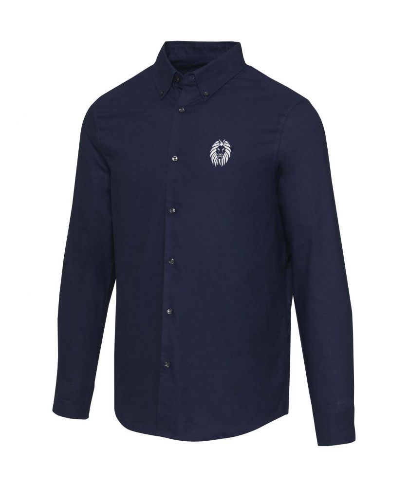 Chemise oxford homme personnalisée manches longues Sphene Textiles mode publicitaire