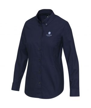 Chemise oxford femme personnalisée manches longues Sphene Textiles mode publicitaire