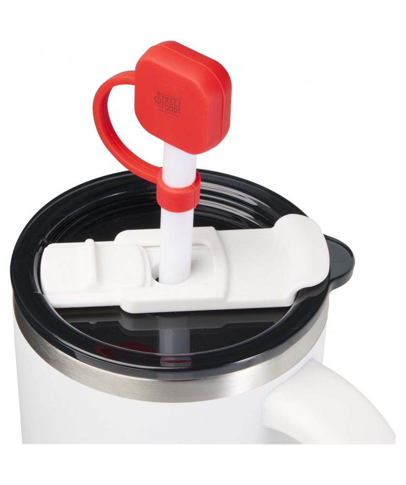 Ustensiles de cuisine - Capuchon pour paille Sip en silicone | PRINTECOM