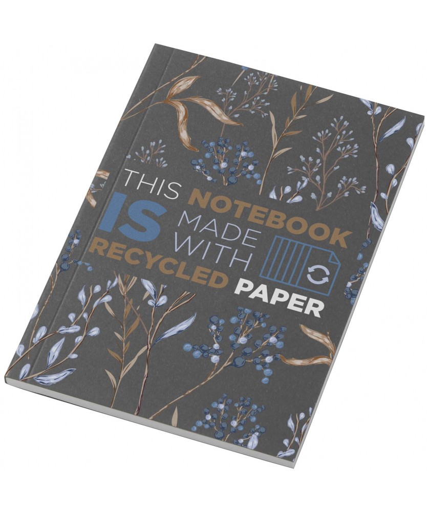 Carnets - Cahier Novella Austen A6 recyclé à couverture souple de 50 feuilles | PRINTECOM