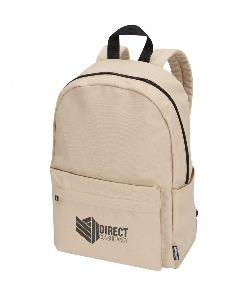 Sacs à dos - Sac à dos pour ordinateur portable Byron de 16 L et 14" en matériaux recyclés certifiés GRS | PRINTECOM