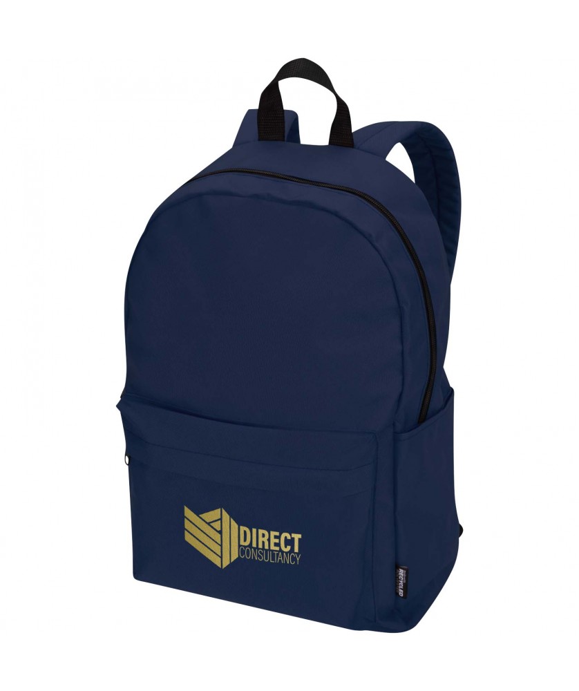 Sacs à dos - Sac à dos pour ordinateur portable Byron de 16 L et 14" en matériaux recyclés certifiés GRS | PRINTECOM