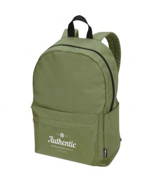 Sac à dos ordinateur recyclé GRS personnalisé 14 pouces 16 L Byron Sacs à dos publicitaire