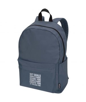 Sac à dos ordinateur recyclé GRS personnalisé 14 pouces 16 L Byron Sacs à dos publicitaire