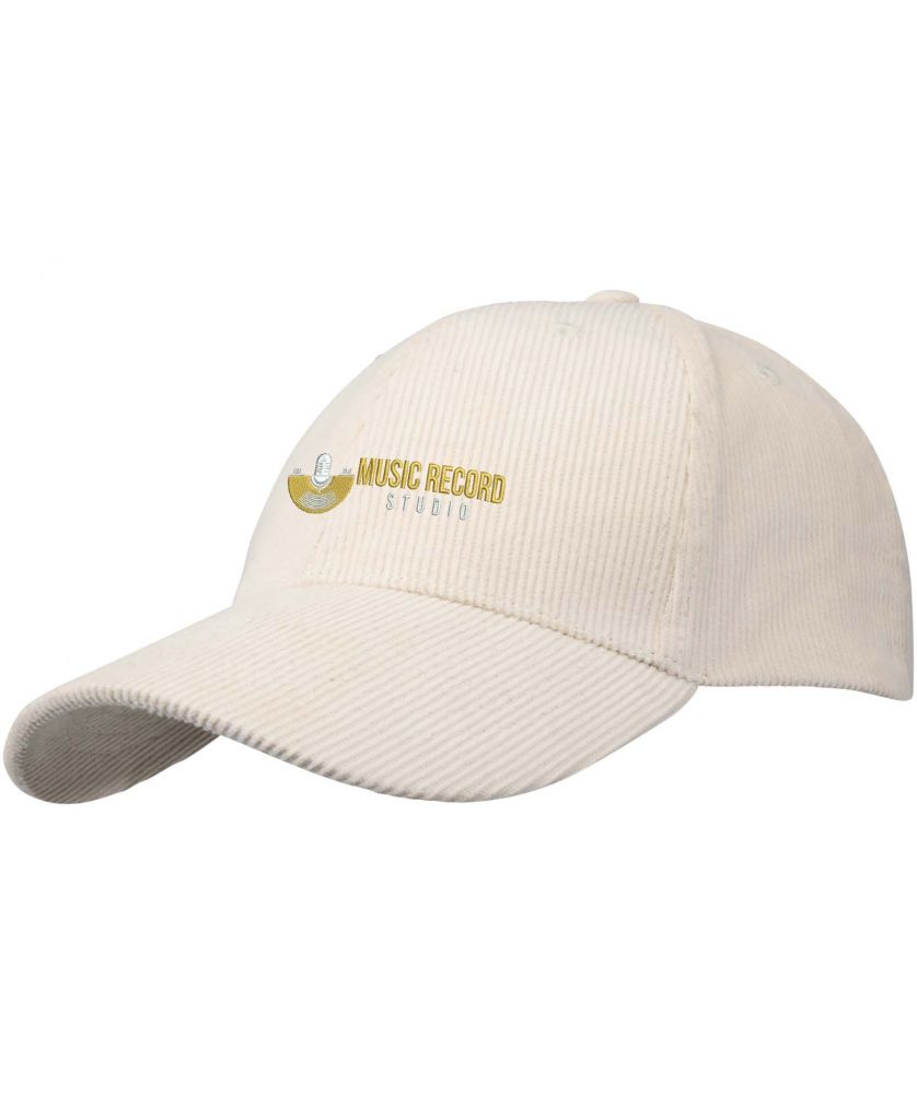 Casquette personnalisée 6 panneaux velours côtelé recyclé Hutton Casquettes et Bonnets publicitaire