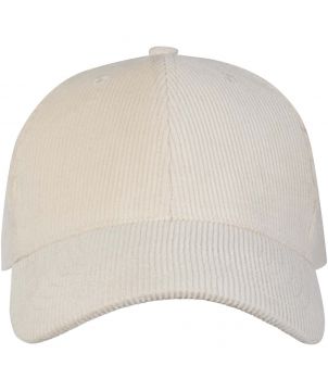 Casquette personnalisée 6 panneaux velours côtelé recyclé Hutton Casquettes et Bonnets publicitaire