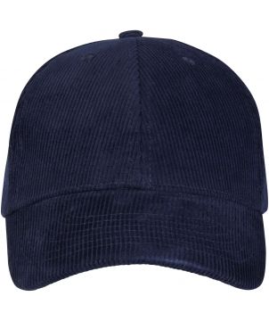 Casquette personnalisée 6 panneaux velours côtelé recyclé Hutton