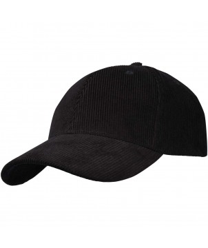 Casquettes et Bonnets - Casquette 6 panneaux Hutton en velours côtelé recyclé | PRINTECOM