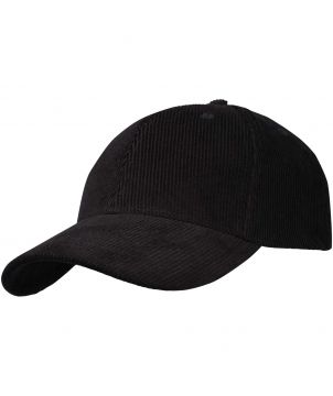 Casquette personnalisée 6 panneaux velours côtelé recyclé Hutton Casquettes et Bonnets publicitaire