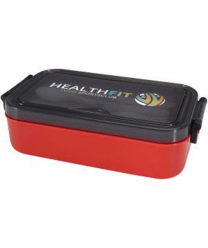 Lunch box avec ensemble de couverts 1000 ml personnalisée Snappy Vaisselle publicitaire