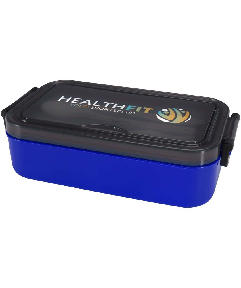 Lunch box avec ensemble de couverts 1000 ml personnalisée Snappy Vaisselle publicitaire